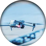 drone roof inspection icon